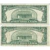 Image 2 : 1934 $5 Silver Certificate Currency Lot of 2