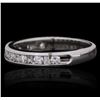 Image 2 : 14KT White Gold 0.39ctw Diamond Ring