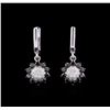 Image 1 : 1.36ctw Diamond Earrings - 14KT White Gold