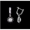 Image 2 : 1.36ctw Diamond Earrings - 14KT White Gold