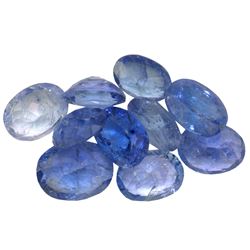 12ctw Oval Mixed Tanzanite Parcel