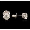 Image 2 : 14KT White Gold 2.03ctw Diamond Stud Earrings