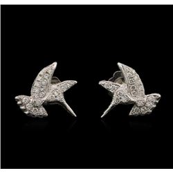 0.25ctw Diamond Stud Earrings - 14KT White Gold