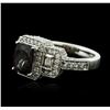 Image 2 : 14KT White Gold 1.96ct Spinel and Diamond Ring