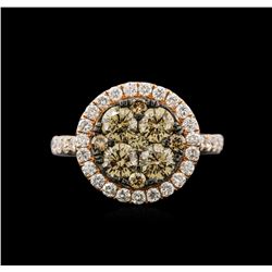 2.44ctw Fancy Brown Diamond Ring - 14KT Rose Gold