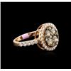 Image 2 : 2.44ctw Fancy Brown Diamond Ring - 14KT Rose Gold