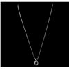 Image 2 : 14KT White Gold 3.05ct Black Diamond Pendant With Chain
