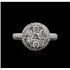Image 1 : 14KT White Gold 1.35ctw Diamond Ring