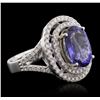 Image 2 : 14KT Two-Tone 4.50ct Tanzanite and Diamond Ring