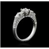 Image 3 : 18KT White Gold 1.21ctw Diamond Ring