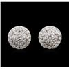 Image 1 : 1.00ctw Diamond Stud Earrings - 14KT White Gold