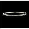 Image 1 : 14KT White Gold 2.06ctw Diamond Bangle Bracelet