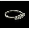 Image 2 : 14KT White Gold 0.85ctw Diamond Ring