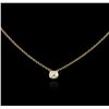 Image 2 : 14KT Yellow Gold 0.29ct Diamond Necklace