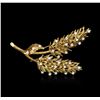 Image 1 : 18KT Yellow Gold 1.38ctw Diamond Brooch