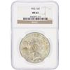 Image 1 : 1922 NGC MS63 Peace Silver Dollar