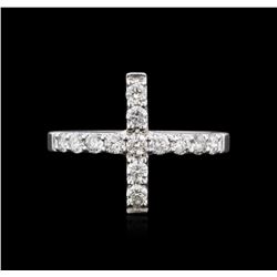 14KT White Gold 0.80ctw Diamond Ring