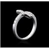 Image 3 : 14KT White Gold 0.80ctw Diamond Ring