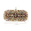 Image 1 : Marchessa Multicolor Lily Embroidered Crystal Clutch