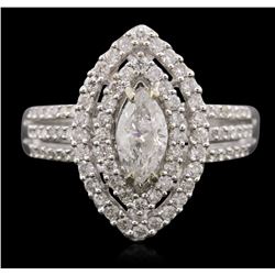 14KT White Gold 1.21ctw Diamond Ring