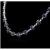 Image 3 : 14KT White Gold 60.09ctw Sapphire and Diamond Necklace