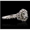 Image 2 : 14KT White Gold 1.84ctw Diamond Ring