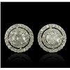 Image 1 : 14KT White Gold 2.88ctw Diamond Earrings