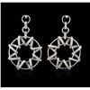 Image 1 : 14KT White Gold 1.49ctw Diamond Earrings