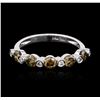 Image 1 : 18KT White Gold 0.50ctw Cognac Diamond Ring