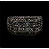 Image 1 : 14KT Black Gold 2.40ctw Black Diamond Ring