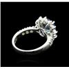 Image 3 : 14KT White Gold 3.16ct Tanzanite and Diamond Ring