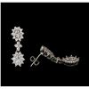 Image 2 : 2.25ctw Diamond Earrings - 18KT White Gold