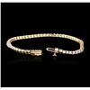 Image 3 : 14KT Yellow Gold 1.89ctw Diamond Tennis Bracelet