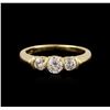 Image 1 : 14KT Yellow Gold 0.84ctw Diamond Ring