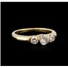 Image 2 : 14KT Yellow Gold 0.84ctw Diamond Ring