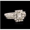 Image 2 : 14KT White Gold EGL USA Certified 2.29ctw Diamond Ring