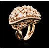 Image 3 : 14KT Rose Gold 2.34ctw Diamond Ring