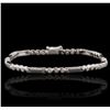 Image 1 : 10KT White Gold 0.35ctw Diamond Bracelet