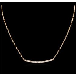 0.84ctw Diamond Necklace - 14KT Rose Gold