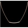 Image 1 : 0.84ctw Diamond Necklace - 14KT Rose Gold