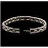 Image 3 : 3.57ctw Diamond Bracelet - 14KT White Gold