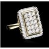 Image 2 : 14KT Two-Tone Gold 2.00ctw Diamond Ring