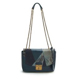 Marc Jacobs Mini Polly Blue Quilted Leather Shoulder Bag