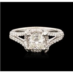 18KT White Gold 1.09ctw Diamond Ring