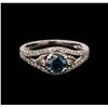 Image 1 : 1.09ctw Blue Diamond Ring - 14KT White Gold