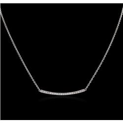14KT White Gold 0.84ctw Diamond Necklace