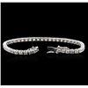 Image 3 : 14KT White Gold 6.13ctw Diamond Tennis Bracelet