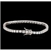 Image 2 : 14KT White Gold 6.05ctw Diamond Tennis Bracelet