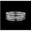 Image 1 : 14KT White Gold 0.34ctw Diamond Ring