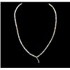 Image 1 : 14KT Yellow Gold 32.90ctw Rough Diamond Necklace With Charm